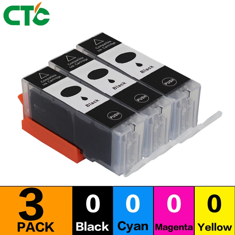 

3BALCK Compitalbe For 655 ink cartridge 3525 4615 4625 5525 6520 6525 CZ109AE CZ110AE CZ111AE CA112AE