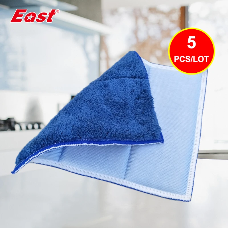 Двусторонние впитывающие салфетки из микрофибры 5 шт.|kitchen cleaning cloth|dish clothcleaning cloth |
