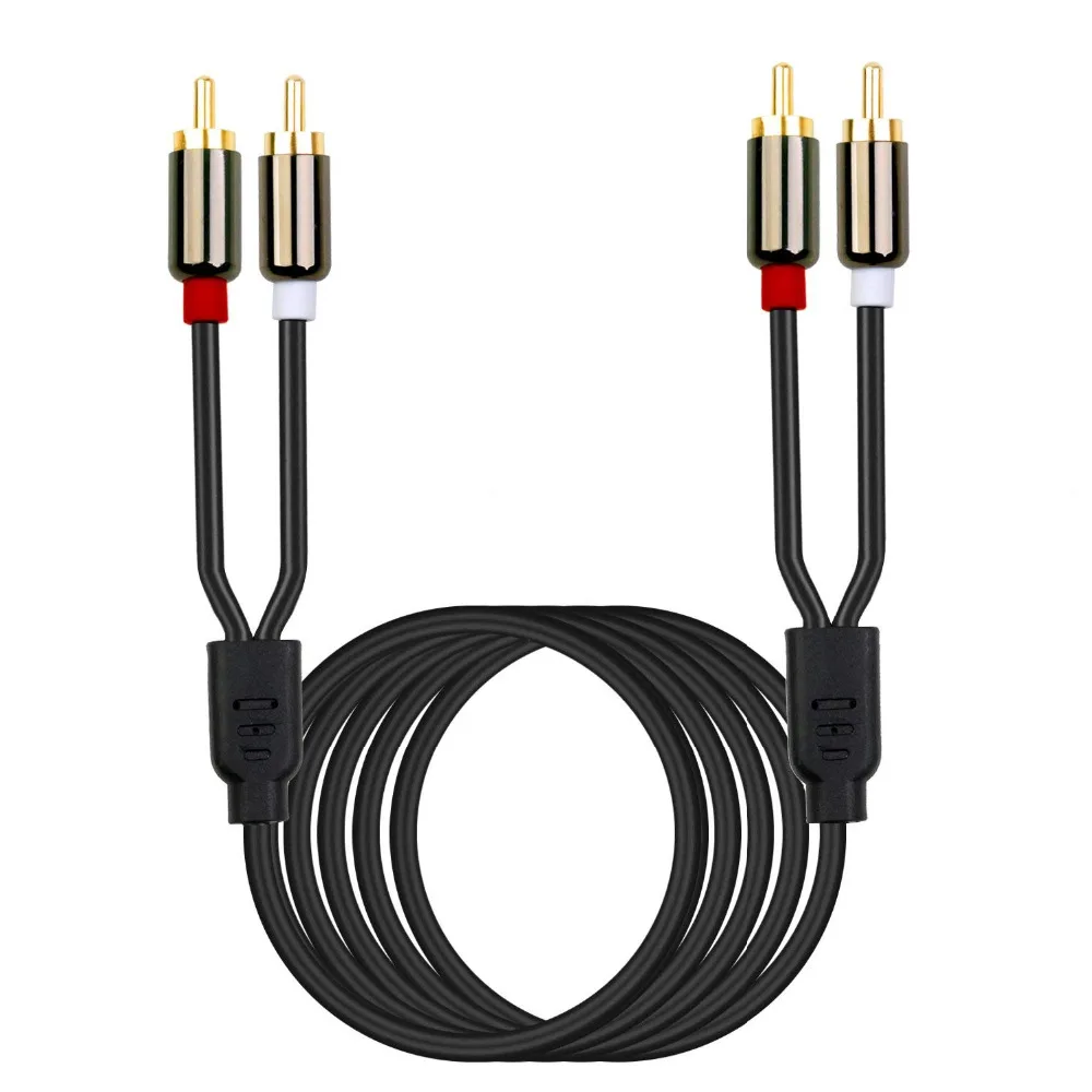 

LBSC 2RCA to 2 RCA Male to Male Audio Cable Gold-Plated RCA Audio Cable 2m 3m 5m for Home Theater DVD TV Amplifier CD Soundbox