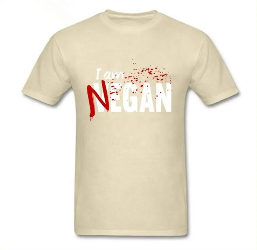 Negan Люсиль футболка Ходячие мертвецы Negan Люсиль Мужская мода дизайн пользовательские короткий рукав Святого Валентина семья футболка с круглым вырезом - Цвет: as the picture