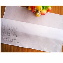 Белый платок ручной работы из хлопка в винтажном стиле, мягкие толстые женские вышитые платки с цветочным узором Shantou 28 см, детские мокасины