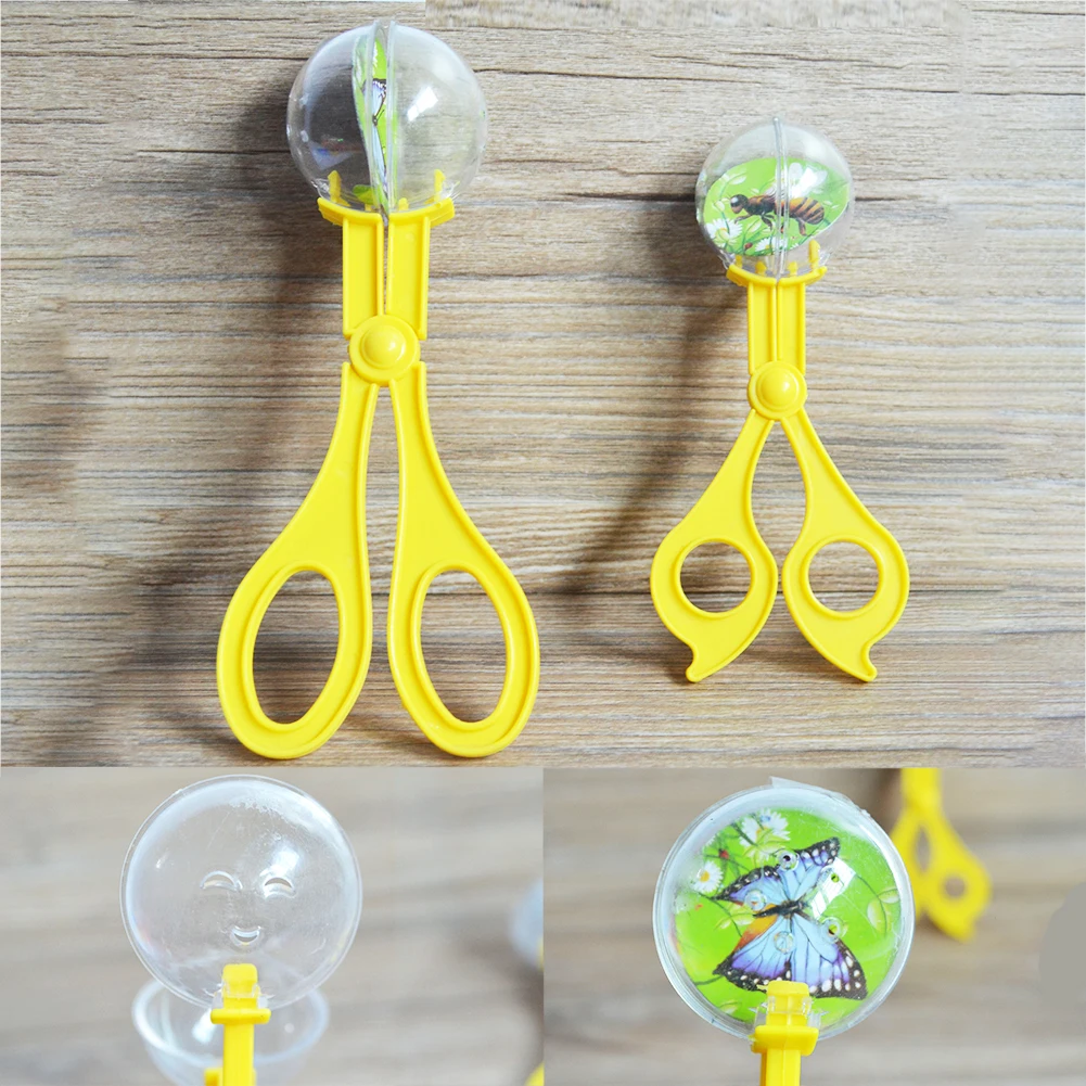 

Plastic Camping Bug Tongs Clip Educational Gift Insect Catcher Scissors Clamp Toys For Kids Multifunctional Handy Random Color