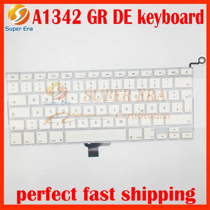 

A1342 Germany GR DE keyboard for macbook 13.3'' A1342 German keyboard 2009 2010year MC207 MC516
