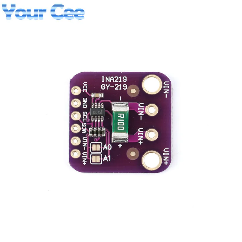 Комплект из 2 предметов GY-219 INA219 ток Сенсор модуль Питание коммутационная плата модуль GY219 I2C интерфейс для Arduino электронная печатная плата DIY постоянного тока