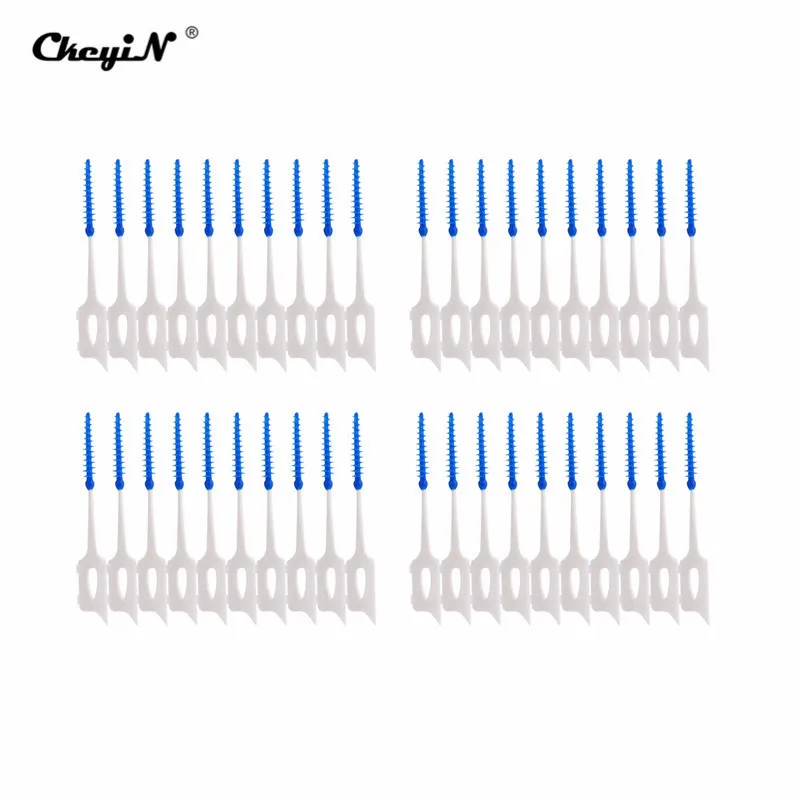 

40PCS 80PCS Soft Durable Bristle Interdental Brush Toothpick Toothbrush Floss Toothpick Dental Oral Care Tool Teeth Cleaning PJ