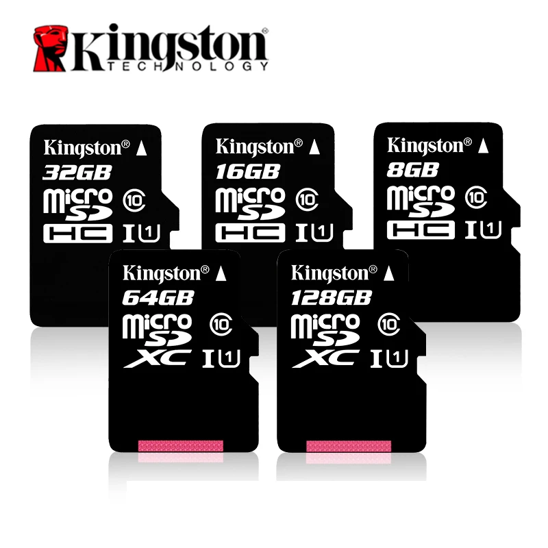 Kingston mini карта памяти 256 ГБ C10 Micro SD карта 16 ГБ 32 ГБ 64 ГБ 128 Гб класс 10 U1 флэш-карта памяти Micro SD для смартфона компьютера