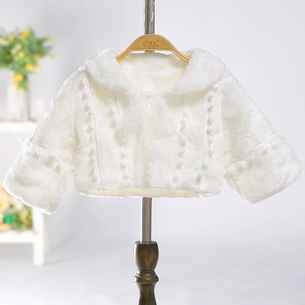 

MQATZ Girl Princess Dress Coat White Vest For Baby Girls Dresses Pashmina Birthday Party Girls Clothes Coat