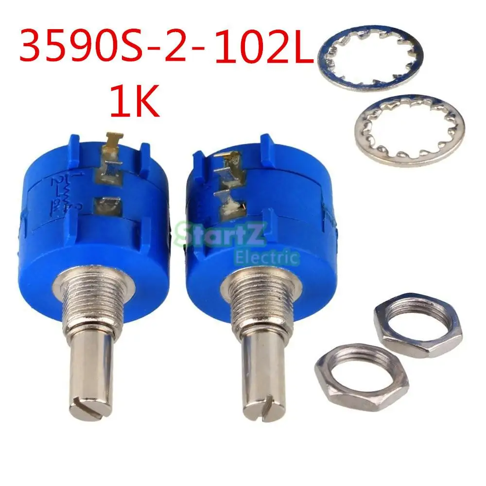 

3590S-2-102L 3590S 1K ohm Precision Multiturn Potentiometer 10 Ring Adjustable Resistor