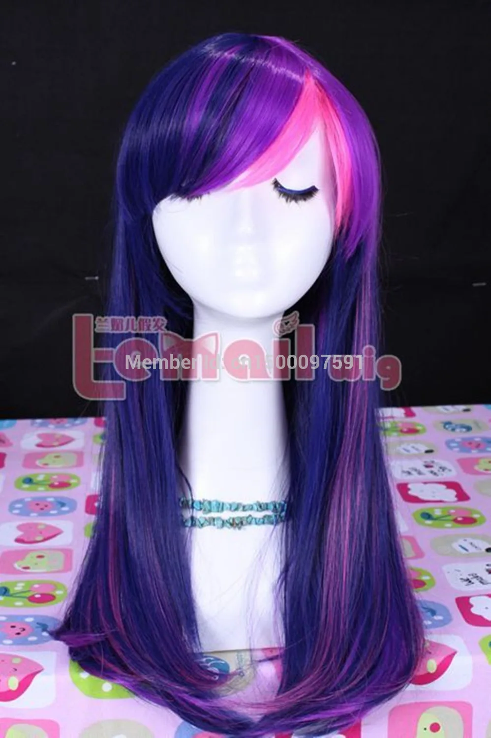 Shipping Long Purple Pink My Little Pony Twilight Sparkle