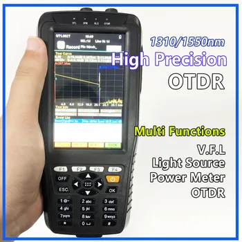 

High Precision OTDR Tester Optical Time Domain Reflectometer 4 in 1 OPM OLS VFL Touch Screen 3m to 60km Range Optical Instrument