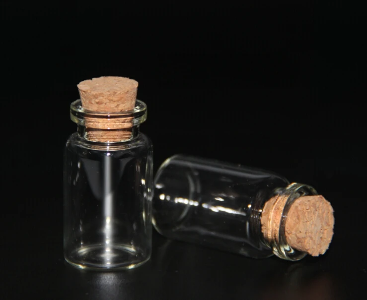 20pcs 22*40mm Clear Glass Bottle Vials Empty Sample Jars with Cork