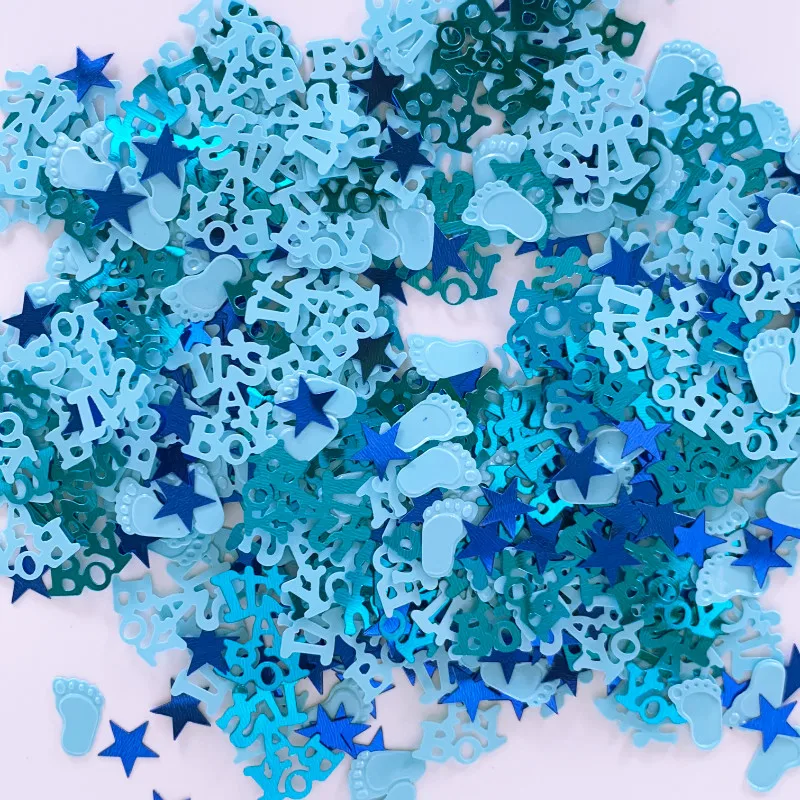

100PC Its A Boy Confetti DIY Baby Shower Christening Baby Shower Pregnant Boy For Children Gift Packing Table Party DIY Craft