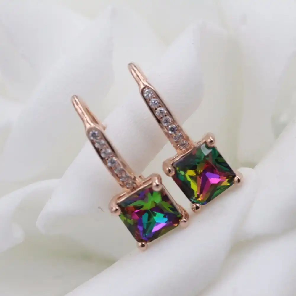 Женский деньги декор циркон серебряные серьги кольцо Женщины Серьги 7 цветов хрустальные серьги характер Шарм Серьги