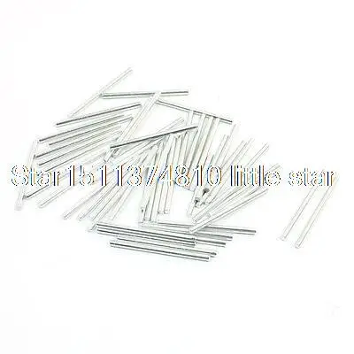 

40PCS Silver Tone Stainless Steel Round Axle Rods 32mm x 2mm