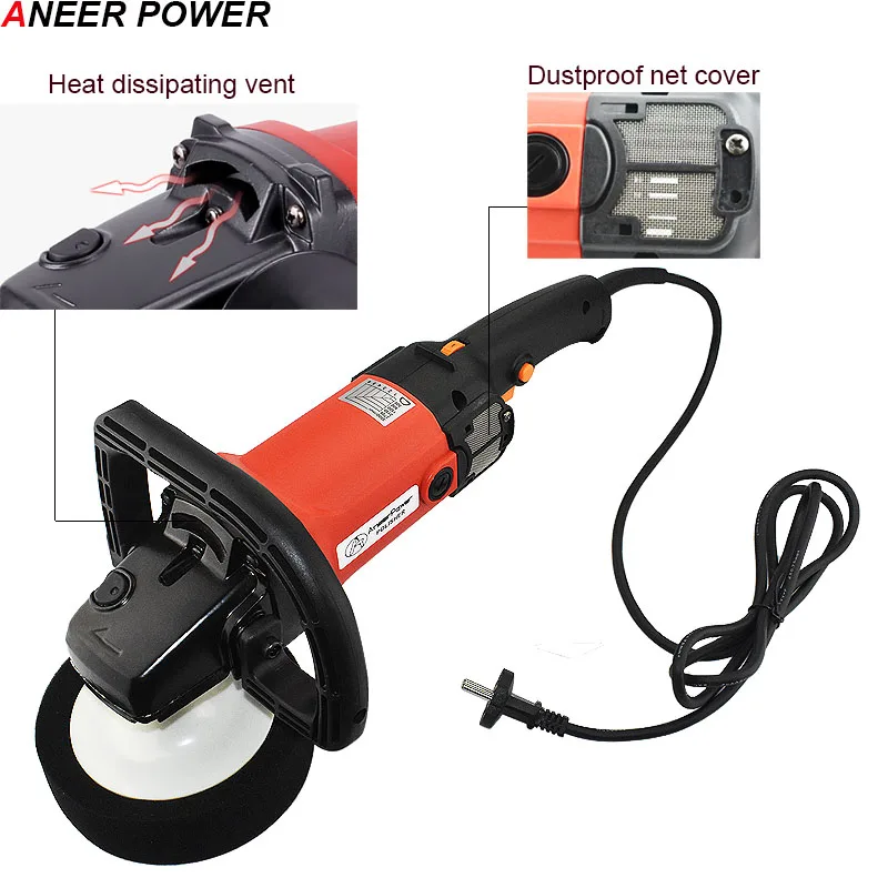 1400W Car Polisher Variable Speed 3000rpm 220V Electric Floor Polisher Polishing Machine Auto Politriz Sanding Machine Eu Plug 1400W Car Polisher Variable Speed 3000rpm 220V Electric Floor Polisher Polishing Machine Auto Politriz Sanding Machine Eu Plug