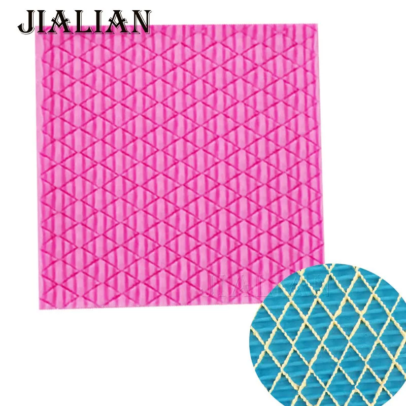 

Wool texture lace pattern Fondant Cake Decorating tools baking Mold chocolate sugar art displays T0902