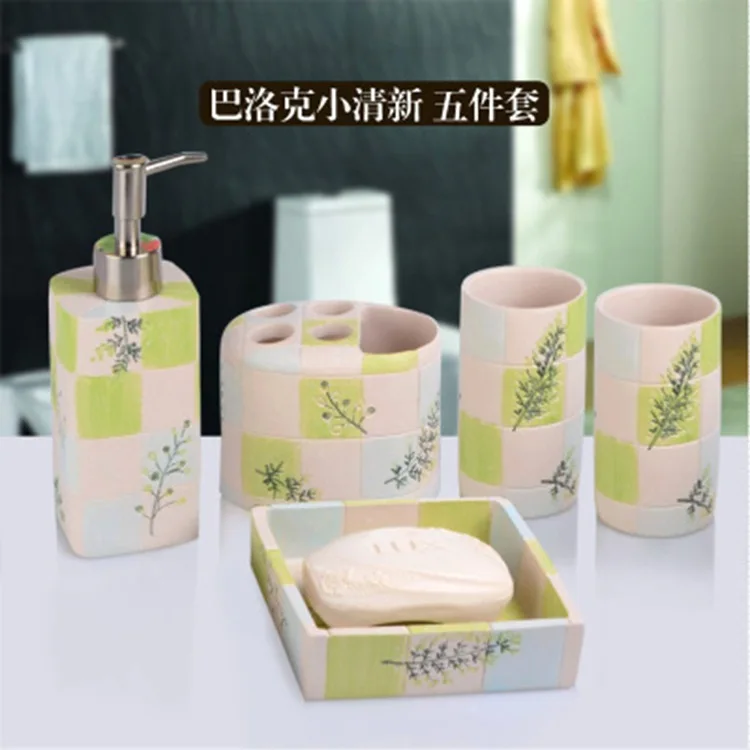 Promoción de accesorios de baño de resina compra ...
