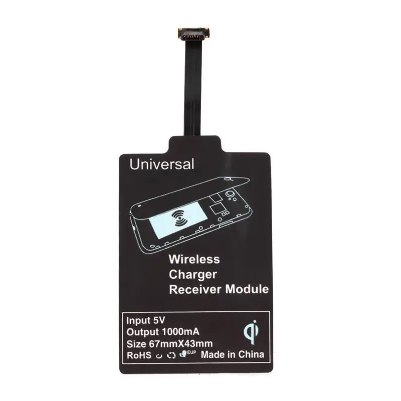 Universal Qi Wireless Charger Receiver Inductive Coil Receptor Module For Micro USB Android CellPhone