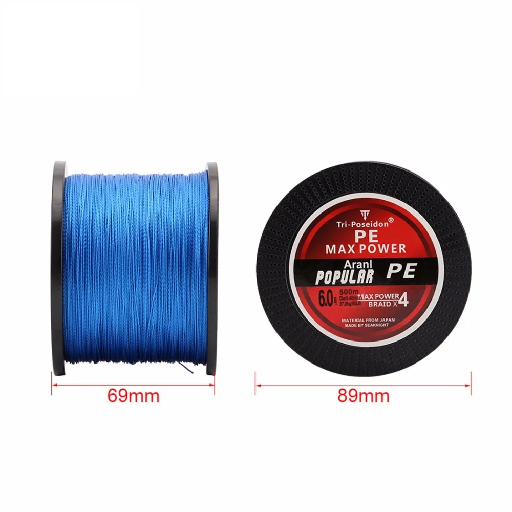 SeaKnight العلامة التجارية TP500M/547Yds سوبر PE مضفر المتعددة الشعيرات خط الصيد 8 10 20 30 40 60LB مضفر خط الكارب الصيد