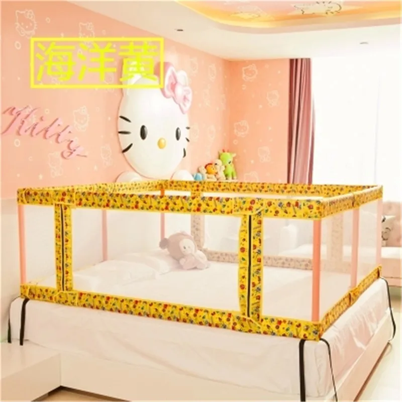 Детский манеж для детской кроватки защитный барьер поручни 2 м x м|barrier for bed|playpen