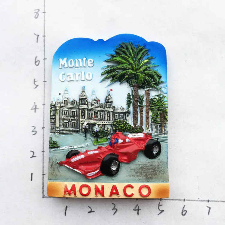 Magnete del Frigorifero 3D Resina Souvenir del Turismo Mondiale Casino e Opera di Monte Carlo 