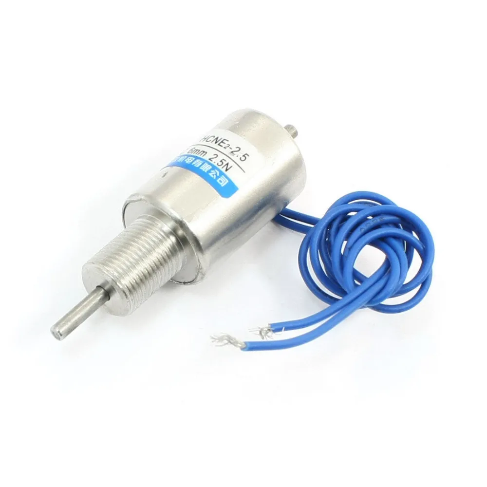 12V DC 6mm 2.5N Tubular Linear Motion Mini Solenoid