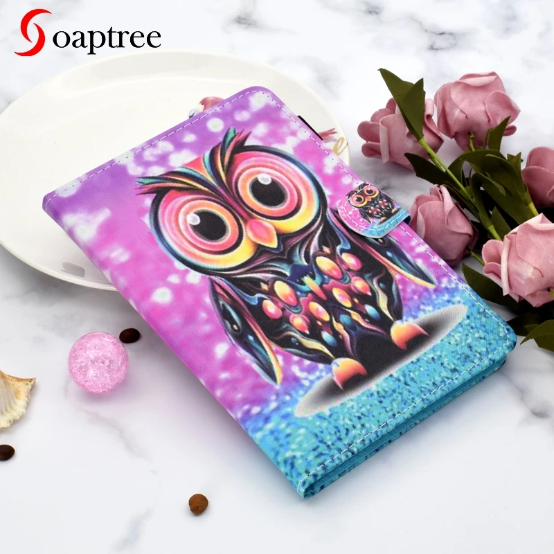 

Fashion Plating Cartoon Case for Samsung Galaxy Tab A 7.0 2016 8.0 2015 10.1 A6 10.5 2018 Tab E 9.6 Smart Stand Protective Cover