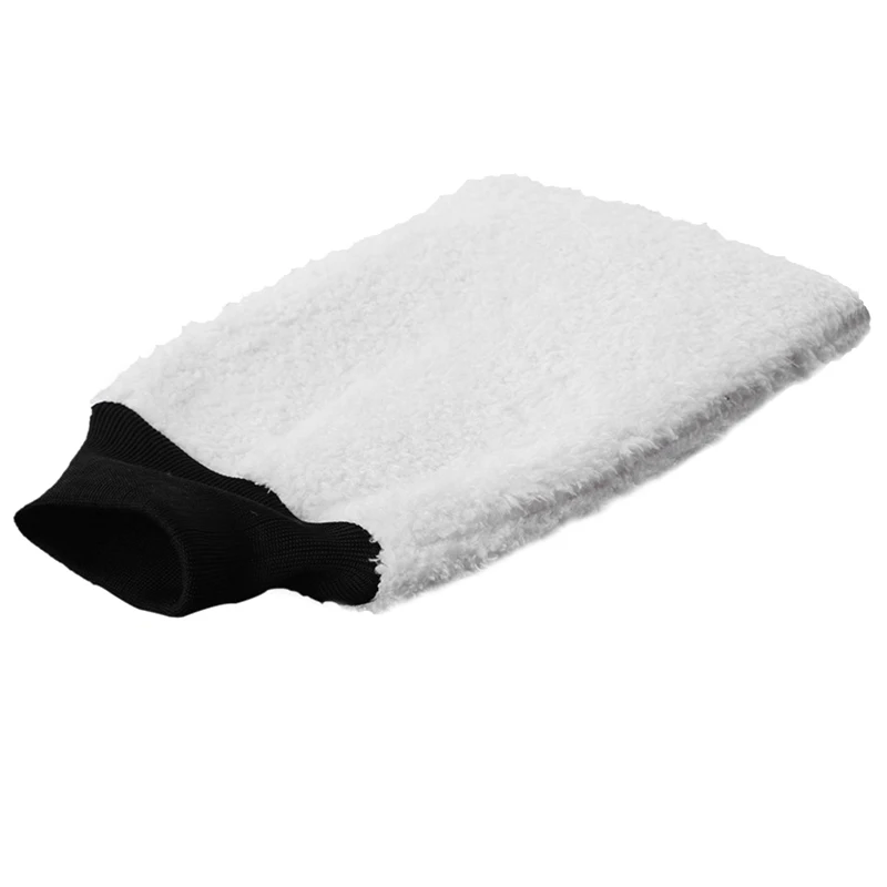 2 шт перчатки для мытья автомобиля мягкая микрофибра ткань для очистки рукавицы для автомобиля XR657