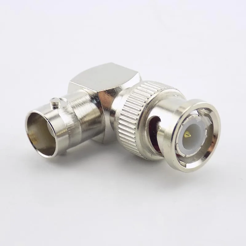 1 x BNC Male to BNC Female jack RIGHT Angle L in Series Adapter Connector 2 Way