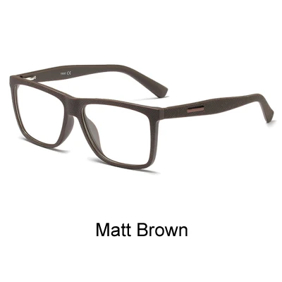 Ralferty, Ретро стиль, квадратные очки, оправа для мужчин и женщин, Ретро стиль, оправа для очков, оптическая близорукость, очки по рецепту, Zero Point Oculos F8002 - Цвет оправы: Matt Brown