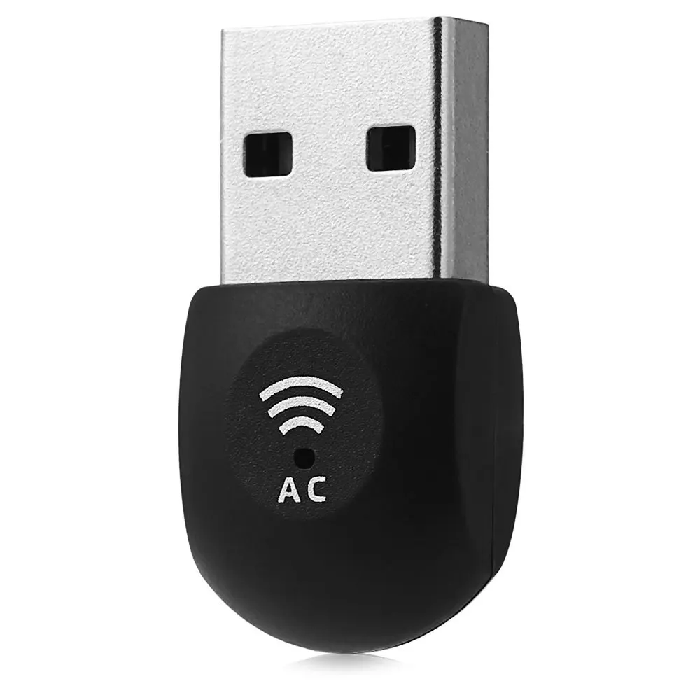 Ultra Fast AC600 5GHz 2.4GHz Mini USB WiFi Adapter Network