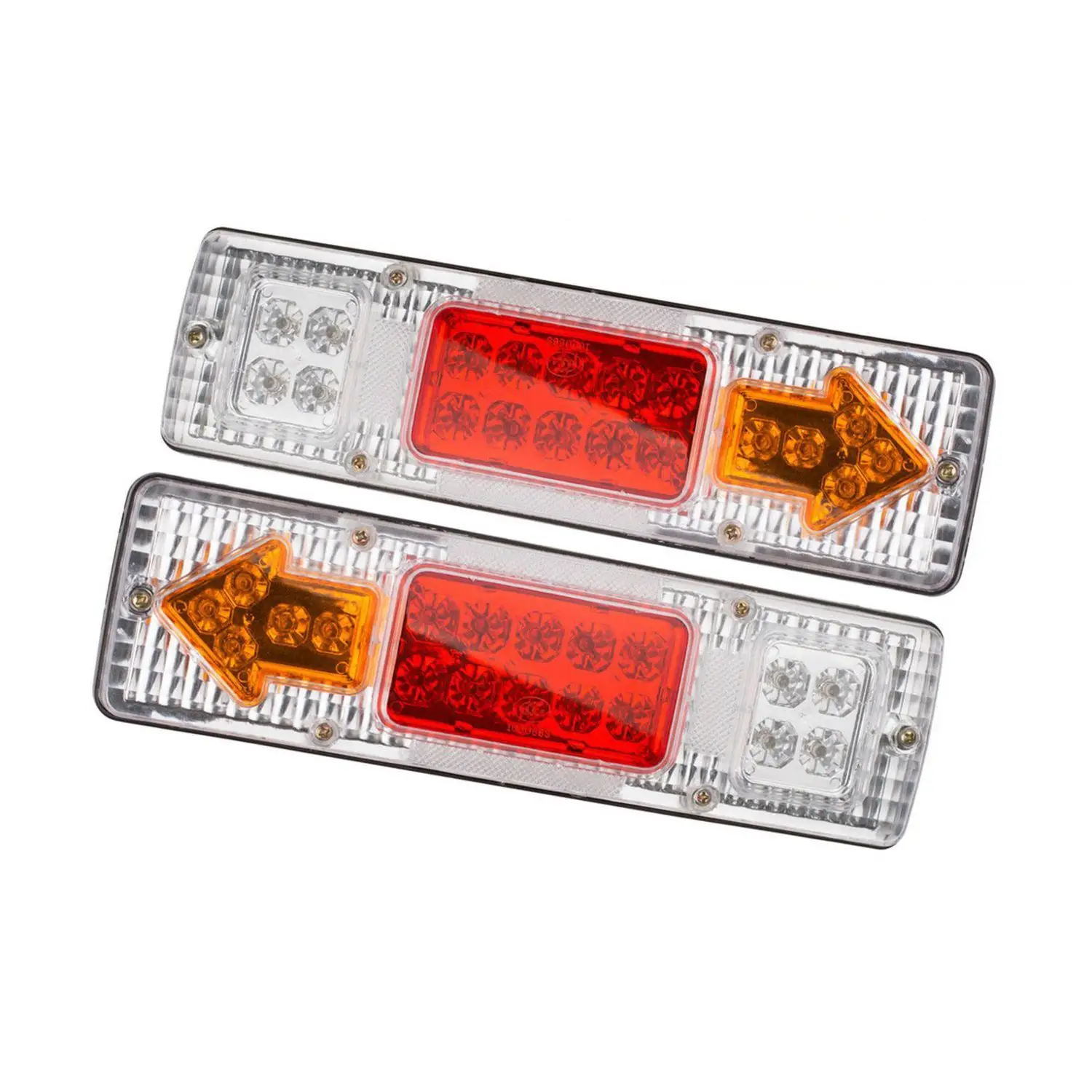 

2x 12V LED Trailer Truck Rear Tail Brake Stop Turn Light Indicator Reverse Lamp