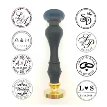 Подгонянный воск печать штамп логотип Шахматная ручка палисандр Персонализированное изображение пользовательский уплотнительный воск штамп Свадебная печать на заказ