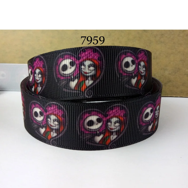 Оптовая продажа ленты 50 ярдов в Размер Хэллоуин печатных 7966|printed ribbon|ribbon