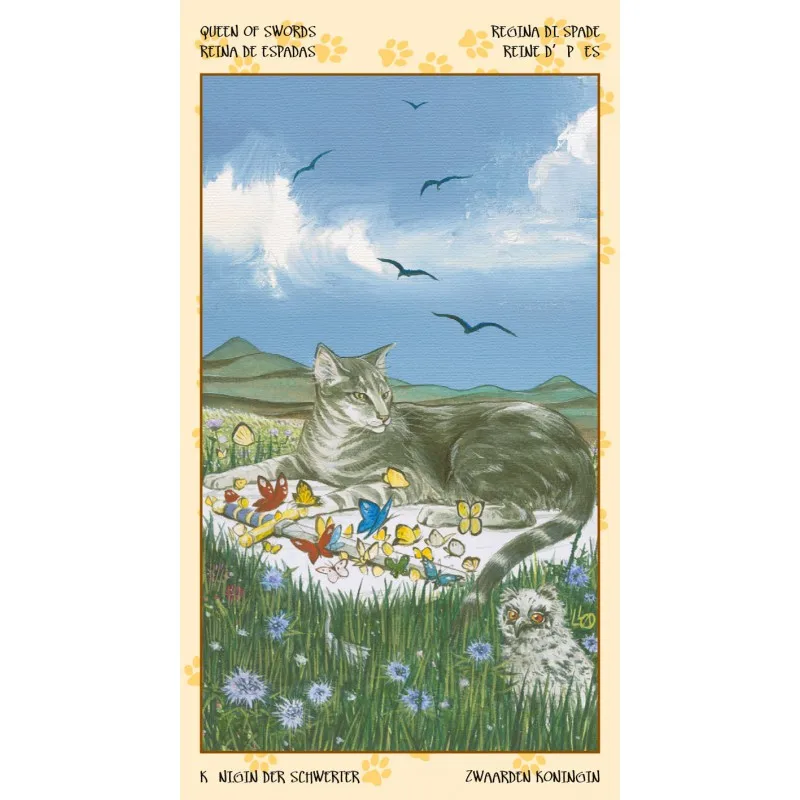 Оригинальная английская для новой версии tarot языческих кошек настольная игра карты Таро 78 шт