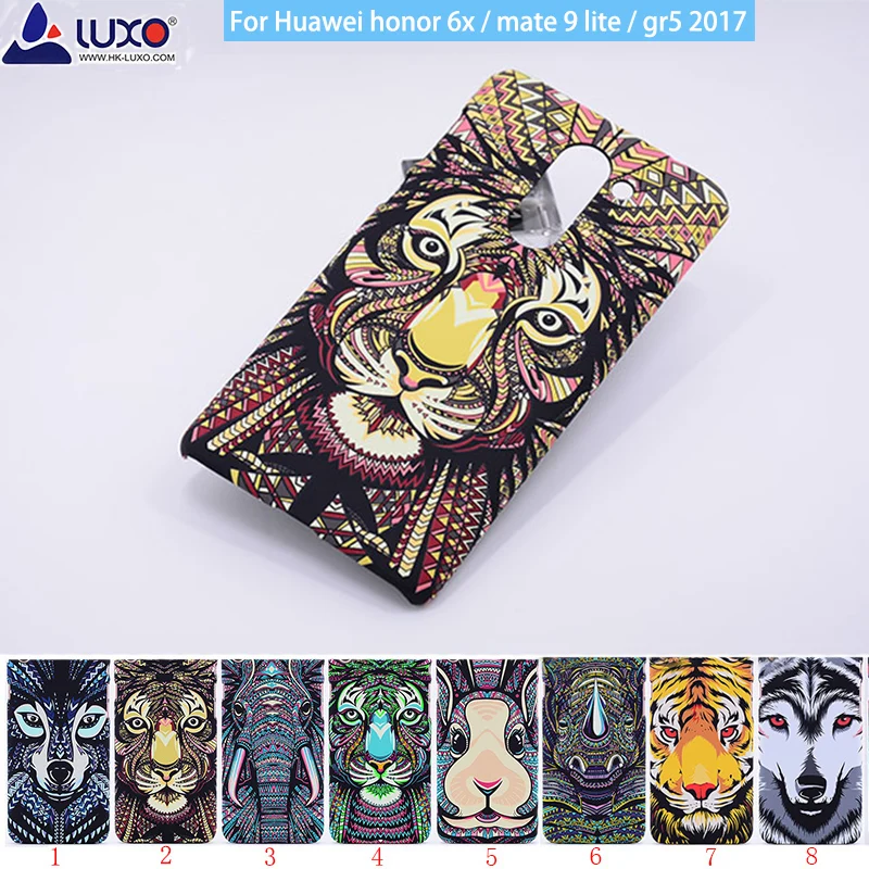 Жесткий светящийся в темноте чехол для Huawei Honor 6x с рисунком леса короля АЦТЕКСКИХ