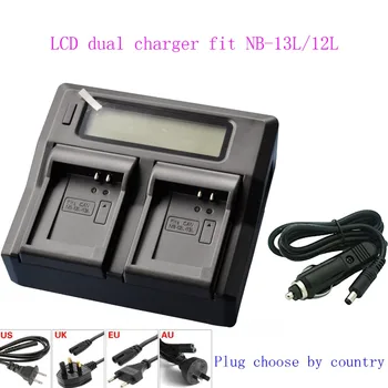 

JINBOSHI hot sale 1pcs NB-13L NB13L LCD dual Camera Battery Charger with LCD Screen for Canon G5X G7X G9X SX720 Camera