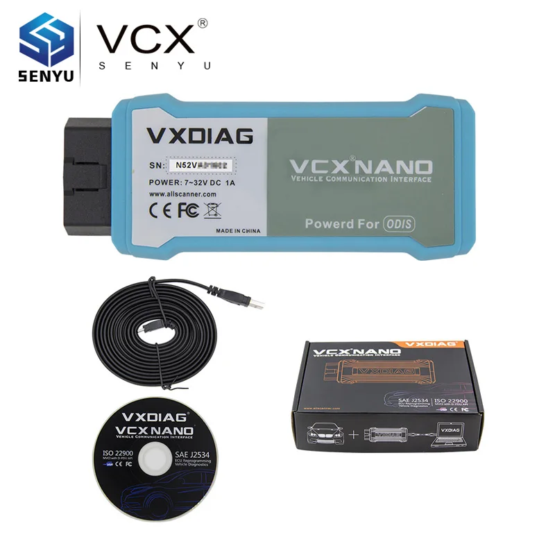 Автомобильный диагностический сканер 5054A ODIS V5.1.6 VXDIAG VCX NANO OBD OBD2 для VW/Audi/Seat/Skoda WIFI