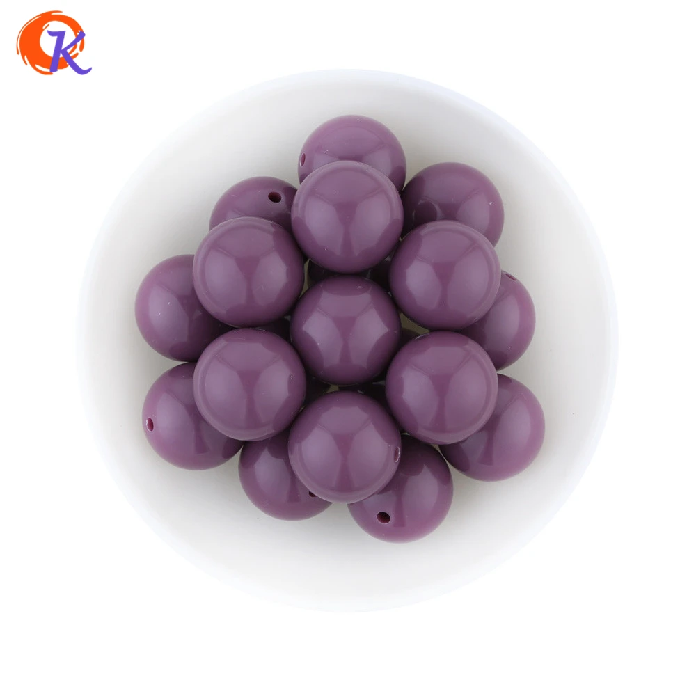 S68 10 14MM Dark Orchid Chunky Bubblegum Acrylic Solid Beads Winter Color For Jewelry CDWB 701174|chunky beads|beads for jewelrybeads colorful |
