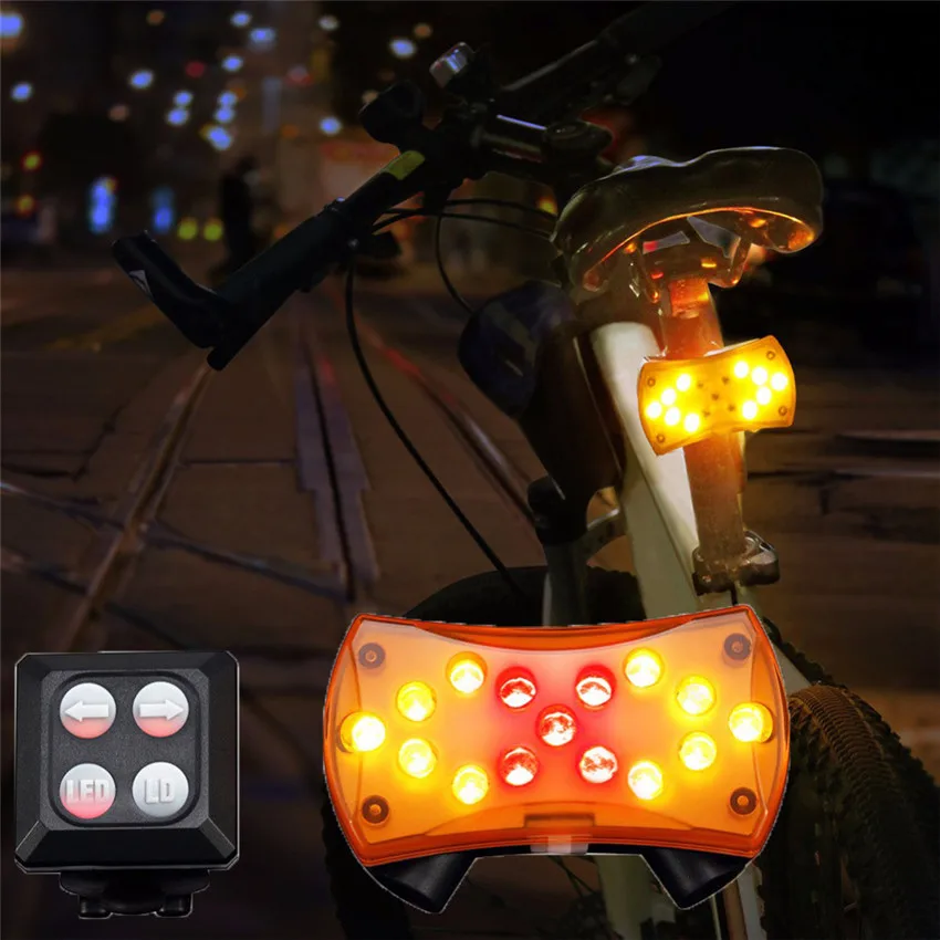 New Wireless Control Turn Signal Light for Bicycle Turning