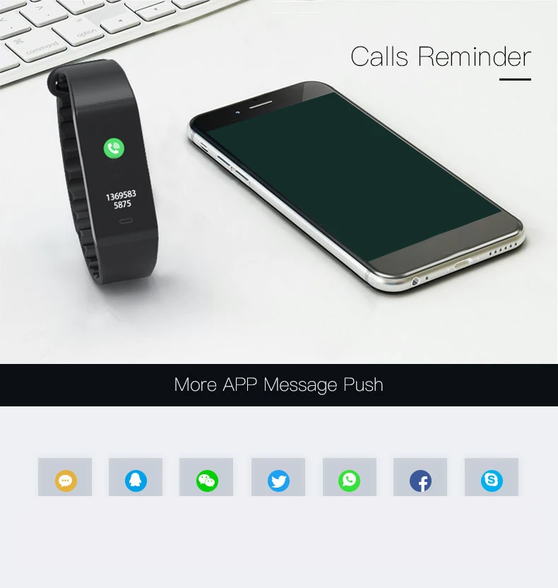 Smart bracelet blood pressure  heartrate W6S (13)