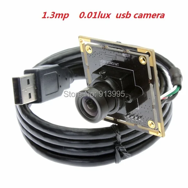 5 шт. Бесплатная доставка elp 1.3mp 960 P HD AR0130 1/3 CMOS USB 2.0 шт. низкой освещенности модуль камеры для Android, linux, windows