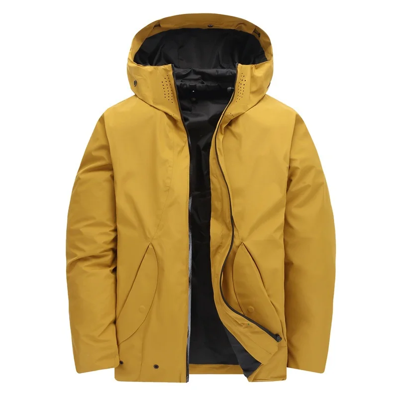 Men Down Jacket Male Winter Outdoor Down Coat Soft Waterproof Windproof Breathable Thermal Sport