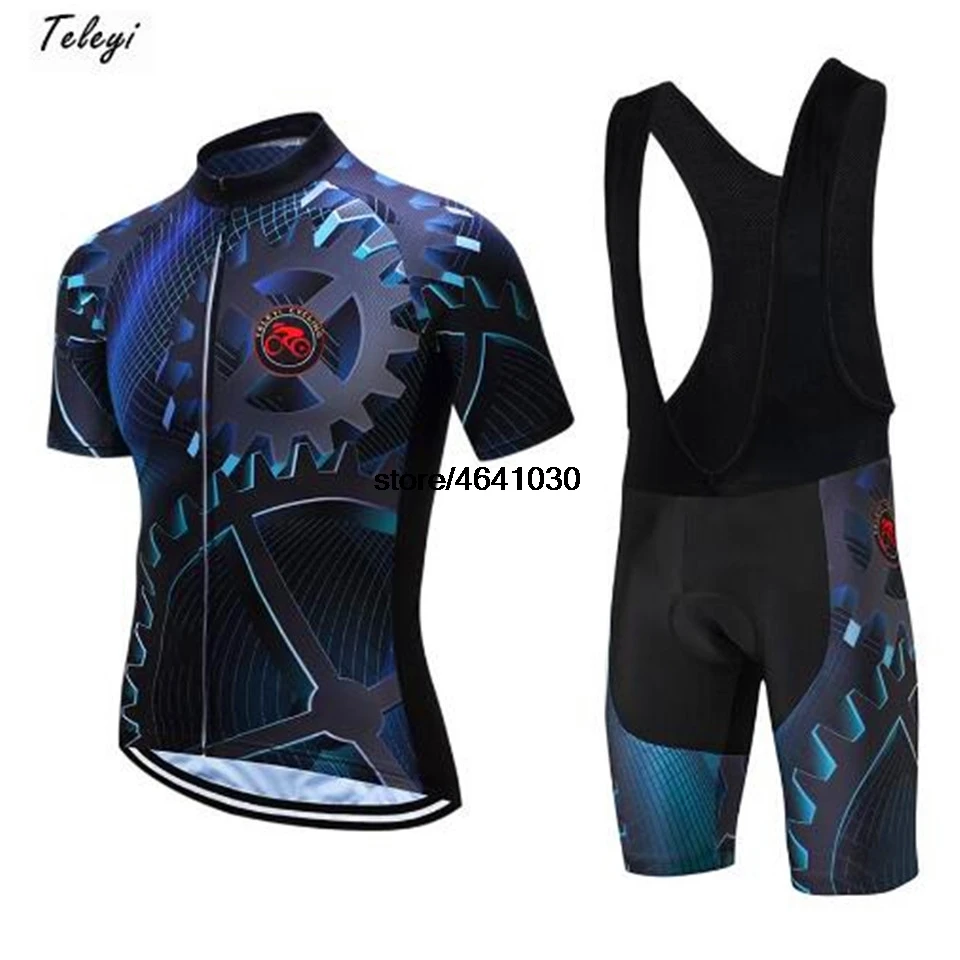 

Pro Team 2019 MTB Men Summer Short Sleeve Set Bike Cycling Jersey Clothing Bicycle Triathlon Shirt Wear Clothes