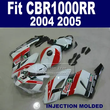 

Custom Road Injection fairings parts for Honda CBR1000RR 2004 2005 CBR 1000 RR 04 05 CBR 1000RR white castrol fairing hulls kits