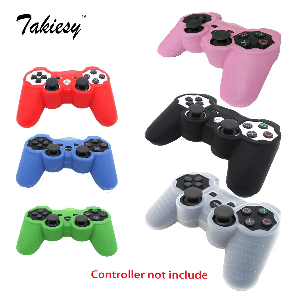 10pcs/lot Silicone Soft Protective Shell Case Skin For Playstation 3