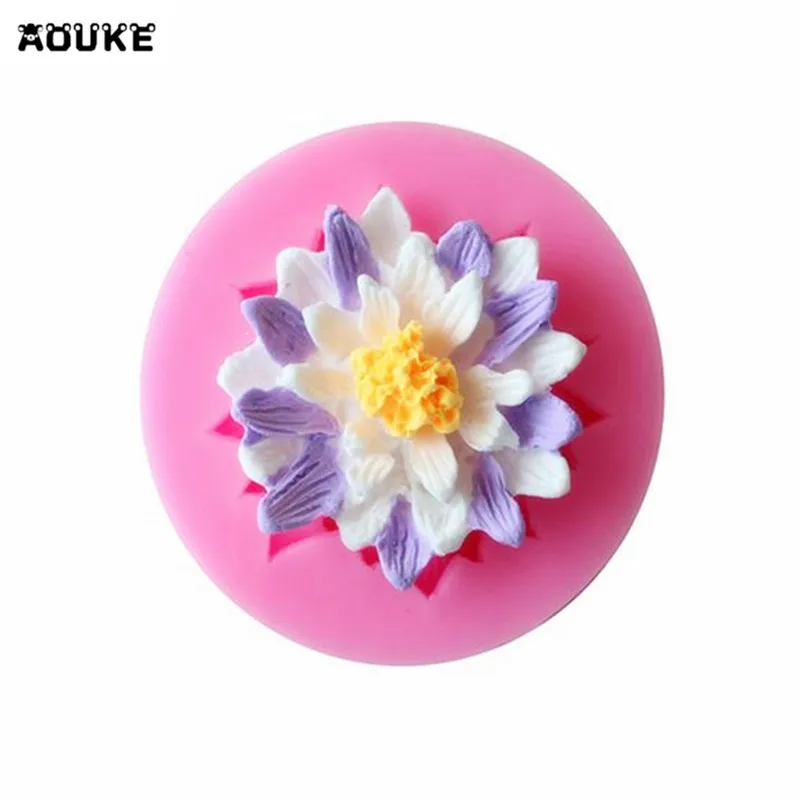 

Flower Daisy Silicone Mold Fonfant Cake Decorating Tools Chocolate Ice Cube Molds Kitchen Baking Tools Soap Plaster Mold