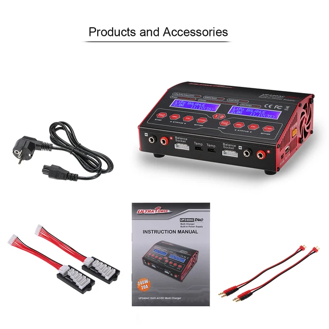 $120  Lipo Charger RC Power UP240AC DUO 240W 2in1 LiPo NIMH NiCd Battery RC Helicopter Drone Balance Char