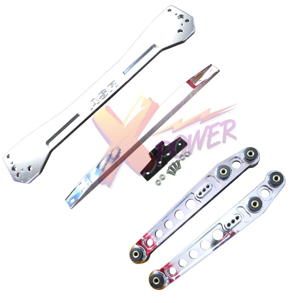 

Xpower -Polished Rear Lower Control Arm Subframe Brace Tie Bar For 1996 1197 1998 1999 2000 Honda Civic EK