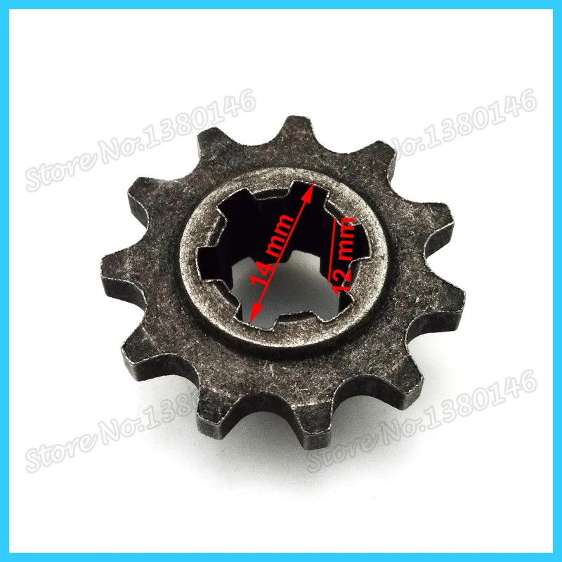 2 PCS T8F 11T Front Pinion Sprocket 11 Tooth Clutch Gear Box For 2 Stroke 47cc 49cc Pocket Dirt Bike Crosser Minimoto